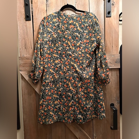 Babydoll 3/4 length sleeves floral print - Picture 2 of 6